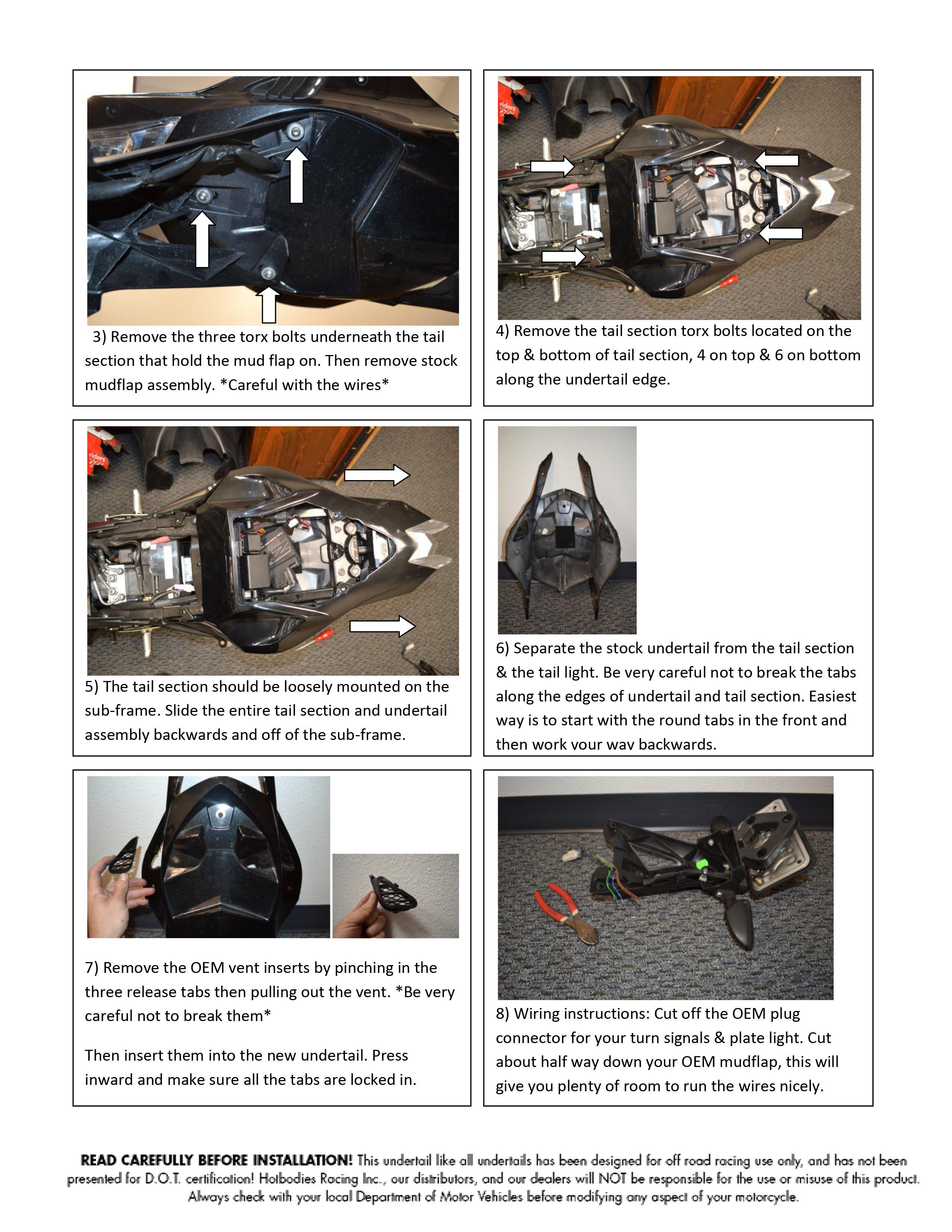 S1000RR 2012-14 Undertail